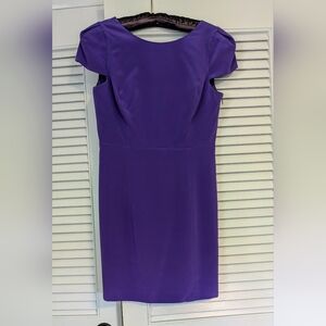 Tibi Violet Open back, cap sleeve silk dress
